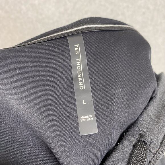 Ten Thousand Mens Size L Black Midweight Tech Hoodie Pullover - Picture 7 of 8